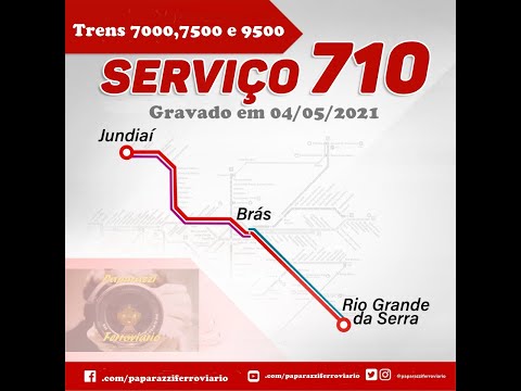 TRENS DA CPTM SERVIÇO 710 UNIFICAÇÃO LINHAS 7 E 10