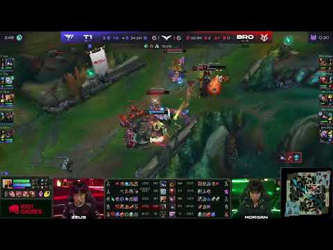 Zeus scariest Sejuani!!! Zeus 1v4 with Sejuani| T1 VS BRO LCK SPRING 2023