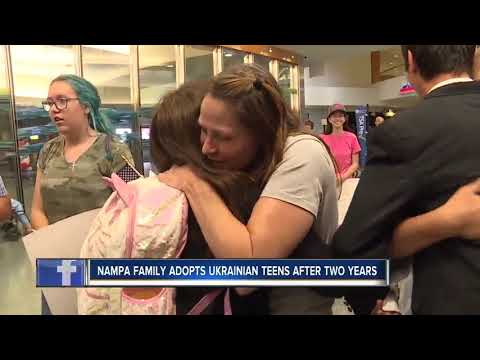 Nampa family adopts Ukrainian teens after two years