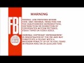 My Own Orange FBI Warnings