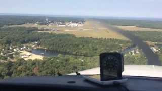 preview picture of video 'Landing at Cape May Airport (WWD, former NAS Wildwood)'