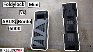Foldylock Mini vs ABUS Bordo 6000 - Folding Bike Lock Destruction Testing
