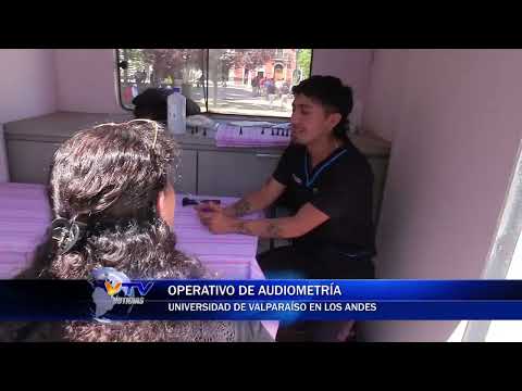 Operativo de audiometría universidad de Valparaíso en Los Andes