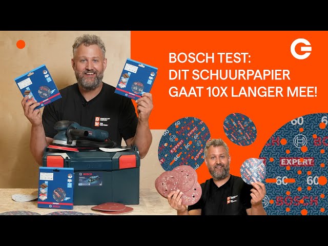 Bosch 2608902407 EXPERT Jeu de 9 disques abrasifs O780 avec support film - 125 mm - 3xK80/3xK120/3xK180-image