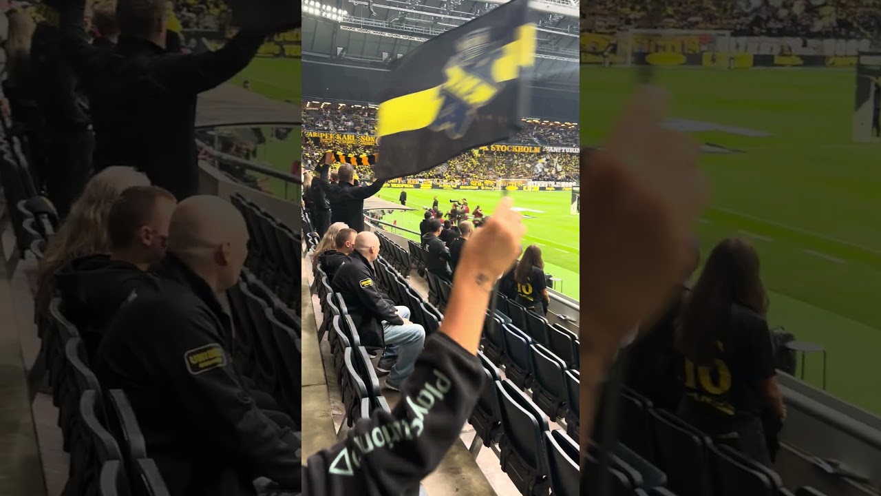 AIK vs Sirius football match #AIK #football #match #stockholm #sweden #strawberryarena