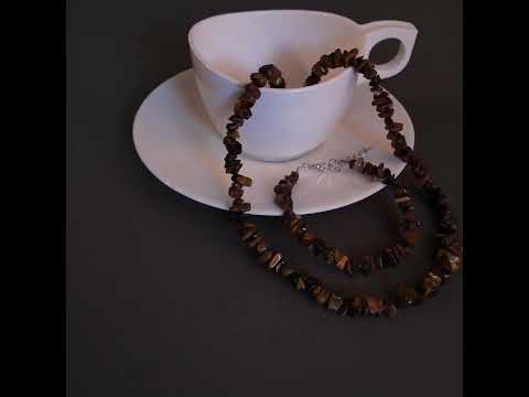 фото тигровый глаз натуральный камень бусы ,браслет, кулон 0