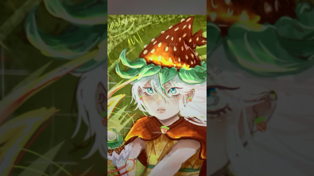 Making a fruit OC 🍓🪄 #digitalart #oc #drawing #art