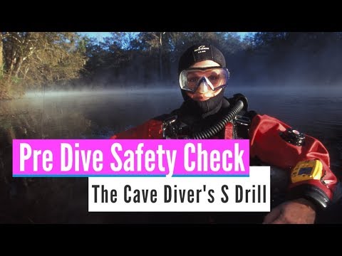 How To Do Pre Cave Dive S-Drill Safety Checklist With Instructor