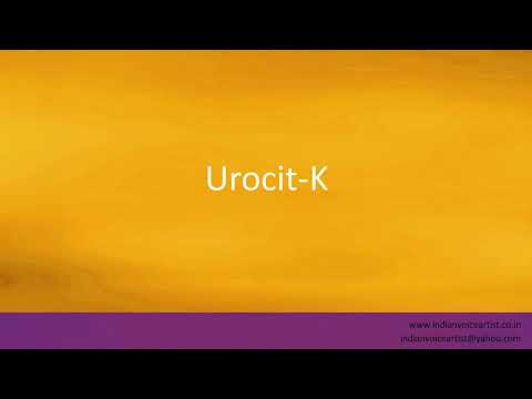 Pronunciation of the word(s) "Urocit-K".