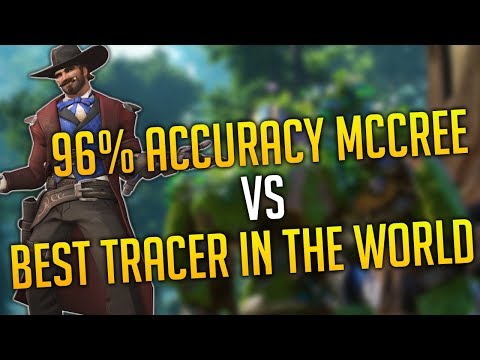 THE MCCREE'S ''FATHER'' AIMBOTCALVIN VS WORLD RANK 1 TRACER SOON
