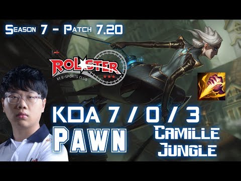 KT Pawn CAMILLE vs KHA'ZIX Jungle - Patch 7.20 KR Ranked