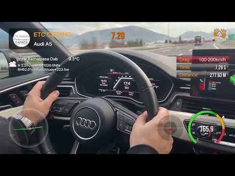 2023 Audi A5 45 TFSI Stage 1 100-200 Acceleration