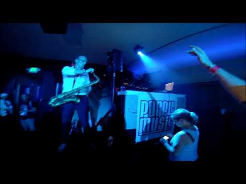 Oliver Martin Sax with Mr. Mike in Miami Beach, FL, Skyline Bar & Lounge