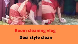 Floor clean vlog in saree //#Indian house wife#vir