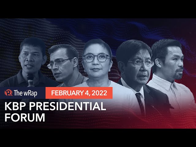 Isko projects presidential polish, calm under time pressure in KBP forum