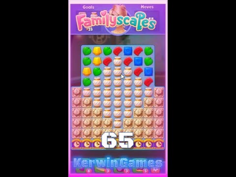 Familyscapes The Series Level 65 - Hard Level  - No Boosters Gameplay