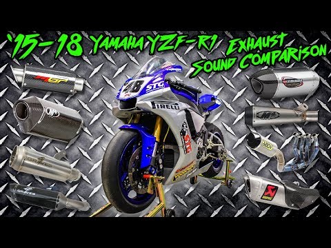 15-18 Yamaha R1 Exhaust Sound Comparison | Sportbiketrackgear.com