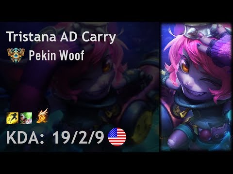 Tristana AD Carry vs Ezreal - Pekin Woof - NA Challenger Patch 8.4