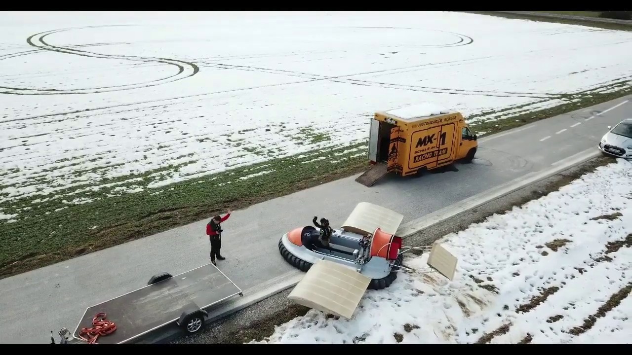 Flying hovercraft project, teaser
