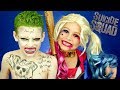 Harley Quinn and Joker Suicide Squad Makeup and Costumes