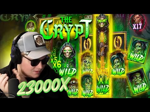 CRAZY 23000X WIN On THE CRYPT SLOT!! (NOLIMIT CITY)
