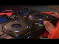 DJ Marc Bakker draait tijdens het nieuwjaarsfestvial in Emmeloord