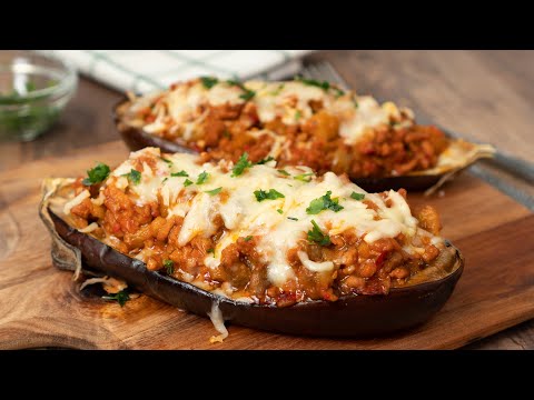 Cómo Hacer Berenjenas Rellenas de Carne Picada. Receta Fácil y Deliciosa
