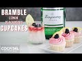 Bramble Cocktail Cupcakes With Gin Blackberry Buttercream And Lemon Garnish Boozy Cupcakes