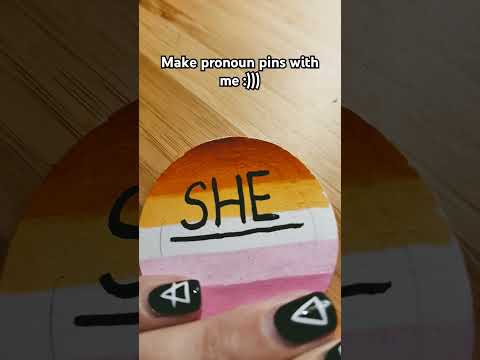got a pin maker // #pronoun #pride #lesbian #craft #pins #button #art #artandcraft