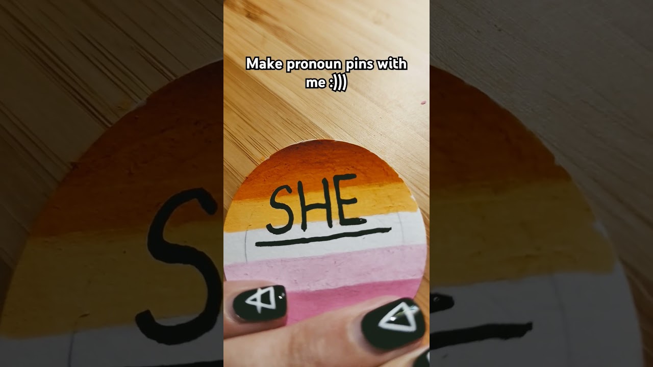 got a pin maker // #pronoun #pride #lesbian #craft #pins #button #art #artandcraft