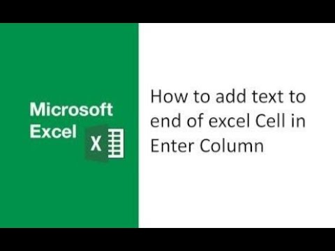 How To Add Text To The End Of All Cells In Excel , How to add text to end of excel cell #blackfox