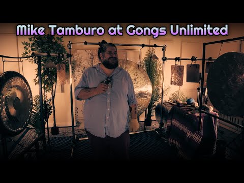 Mike Tamburo Performs Sound Bath Meditation at Gongs Unlimited | Ambient Drone Music Stress Relief