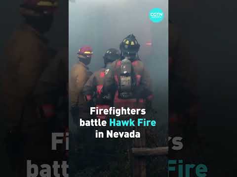 Firefighters battle Hawk Fire in Nevada