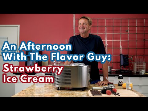 Afternoon With the Flavor" Strawberry Ice Cream with Concentrates