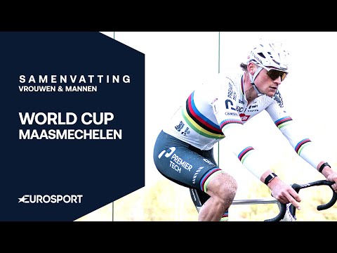 MATHIEU VAN DER POEL zorgt voor SPEKTAKEL | World Cup Veldrijden Maasmechelen | Samenvatting M/V