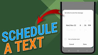 How To Schedule A Text Message on Samsung Galaxy