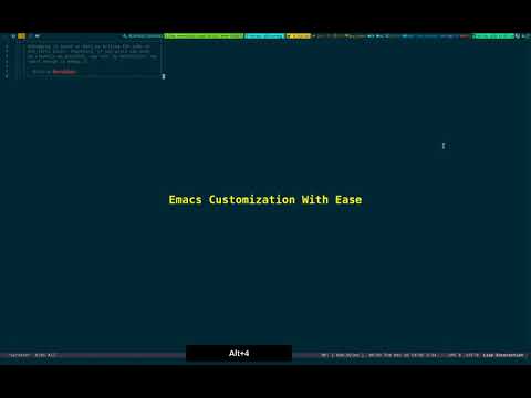 Emacs Customization With Ease 2025_12_16_14:04:29