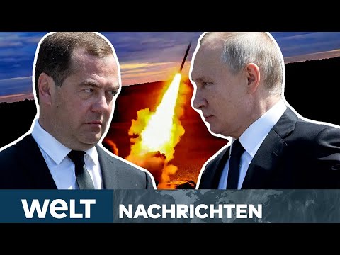 PUTINS KRIEG: Ultimative Drohung! Ex-Präsident Medwedew redet über Angriffe auf NATO | WELT  Stream