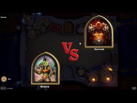 Book of Mercenaries Rokara vs Garrosh | Hearthstone Book of Mercenaries