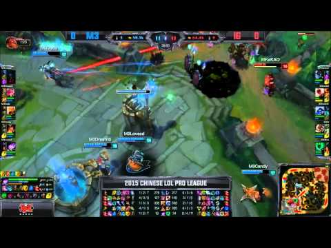 [Highlights] Master3 vs Invictus Gaming Game 1 LPL Spring 2015 W5D1  M3 vs IG