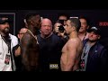 Israel Adesanya vs. Robert Whittaker 2 Final Staredown | UFC 271 | MMA Fighting