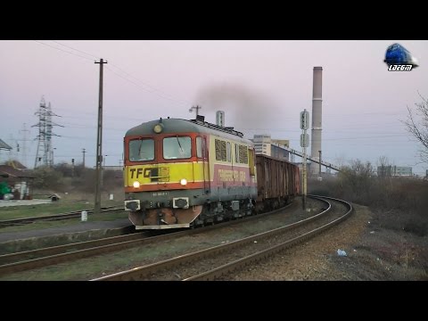 Sulzer Power! Fluieroasa/Whistle Loco 60-0657-1 pe Apus/on Sunset in Oradea Est Triaj 23 March 2015