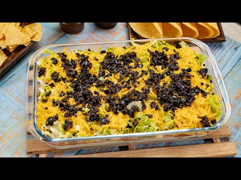 Quick And Simple SEVEN LAYER TACO DIP | Recipes.net