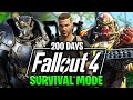 I Survived 200 Days in Fallout 4 Survival Mode!