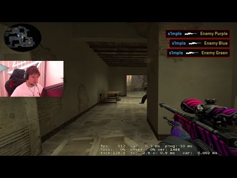 a velocidade de reação do s1mple é insana