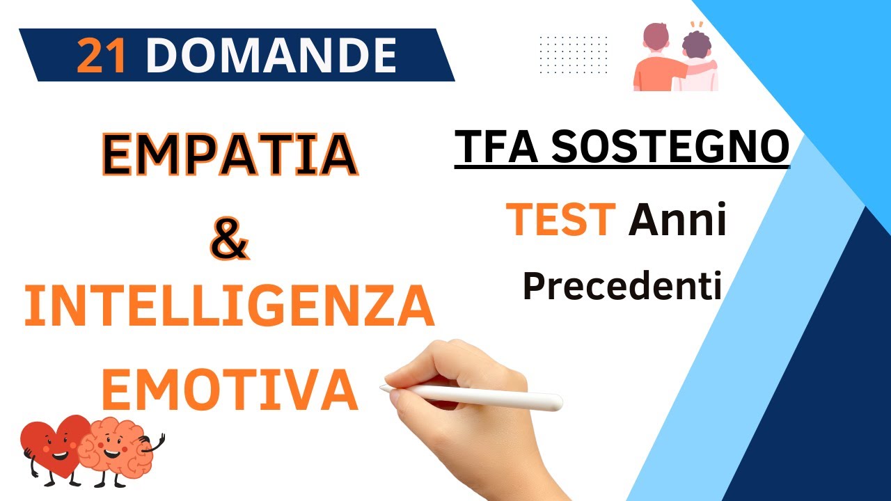 21 domande TFA Sostegno: Empatia e Intelligenza Emotiva