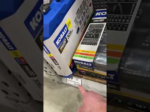 Kobalt Socket Sets are confusing, make sure to check for the best deal at Lowes!