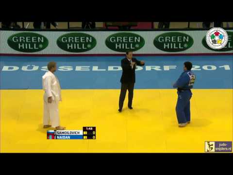 Judo 2014 Grand Prix Dusseldorf: Samoilovich (RUS) - Naidan (MGL) [-100kg] bronze