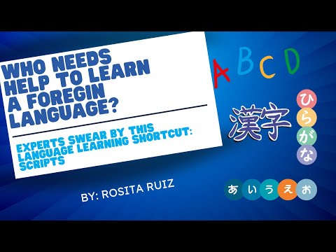 Jumpstart Your Language Journey with Me, Rosita!:Part 8 🎬 Power of Scripts in Language Learning! 🌍✨