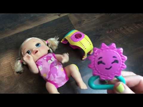 New Crawling Baby Alive Go Bye-Bye Blonde Doll Opening and Feeding Video